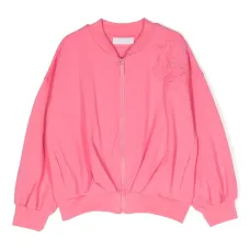 Толстовка с цветочной аппликацией