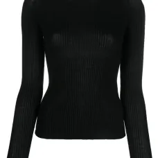 Джемпер с высоким воротником и логотипом