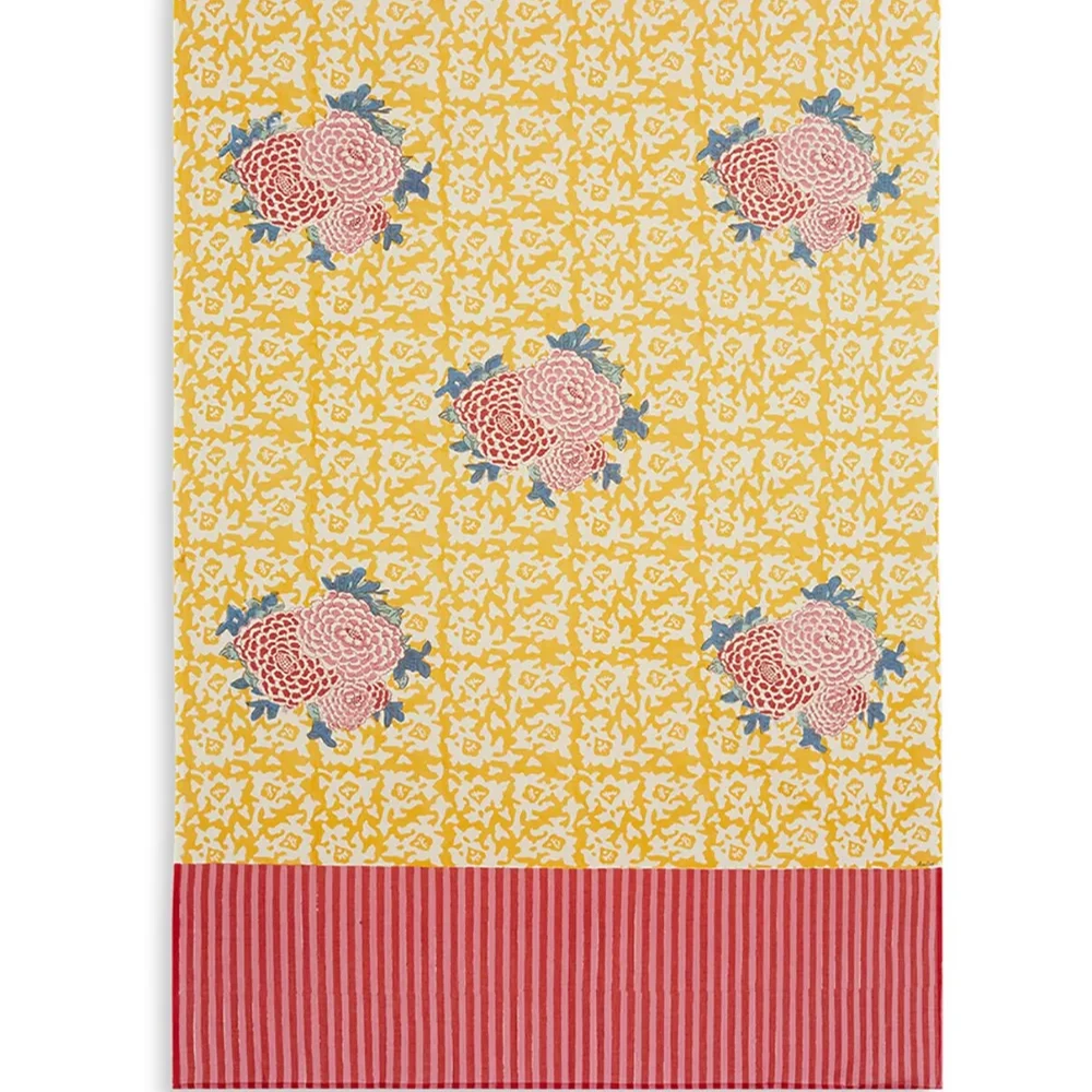 Arabesque Corolla floral-print beach towel