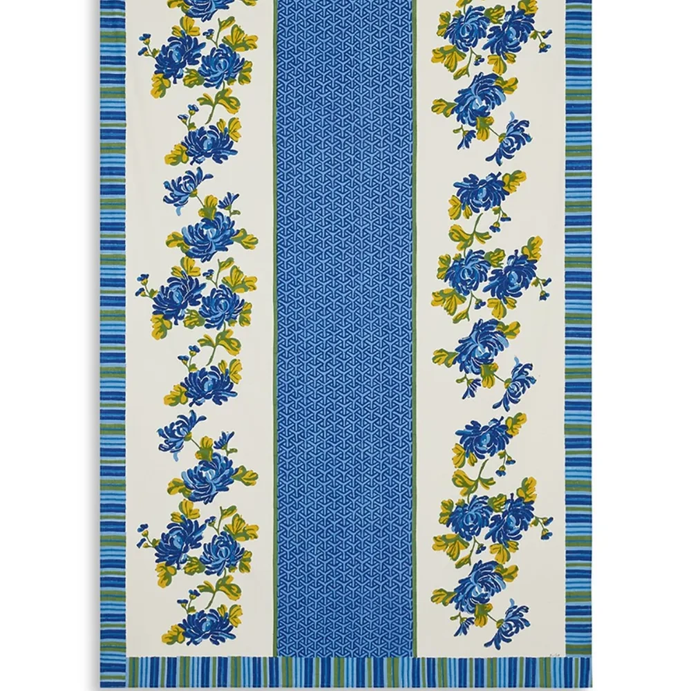 Vienna floral-print rectangular tablecloth