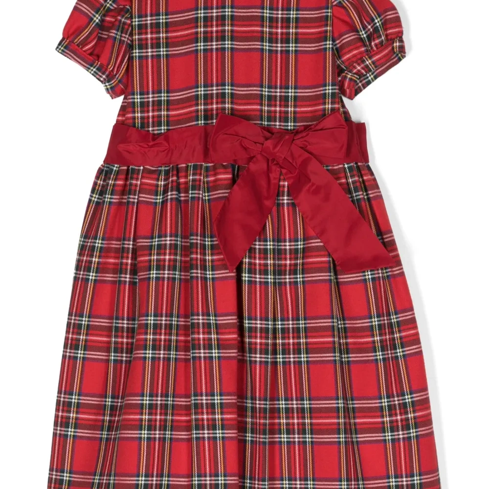 Платье миди с бантом