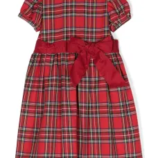 Платье миди с бантом