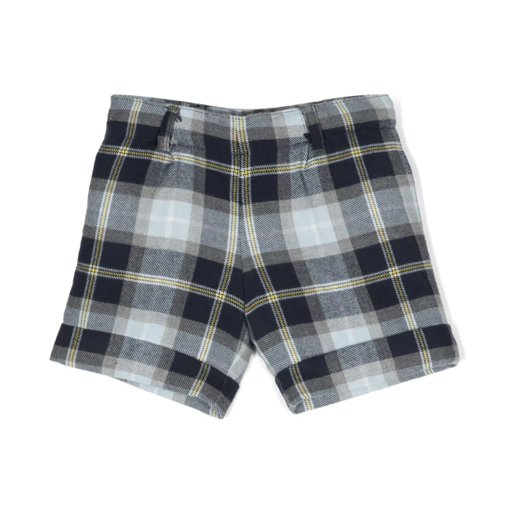 Шерстяные шорты в клетку