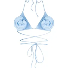 Бикини с цветочной аппликацией