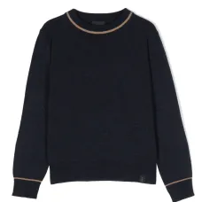 Джемпер с контрастными нашивками на локтях Джемпер с контрастными нашивками на локтях