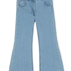 Джинсы с тисненым логотипом