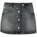 Trucker denim miniskirt