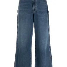 Широкие джинсы средней посадки