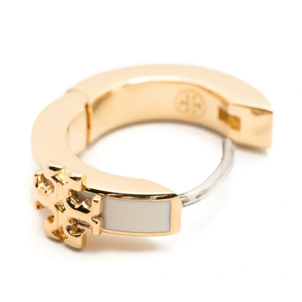 Серьги-хагги Kira с эмалью