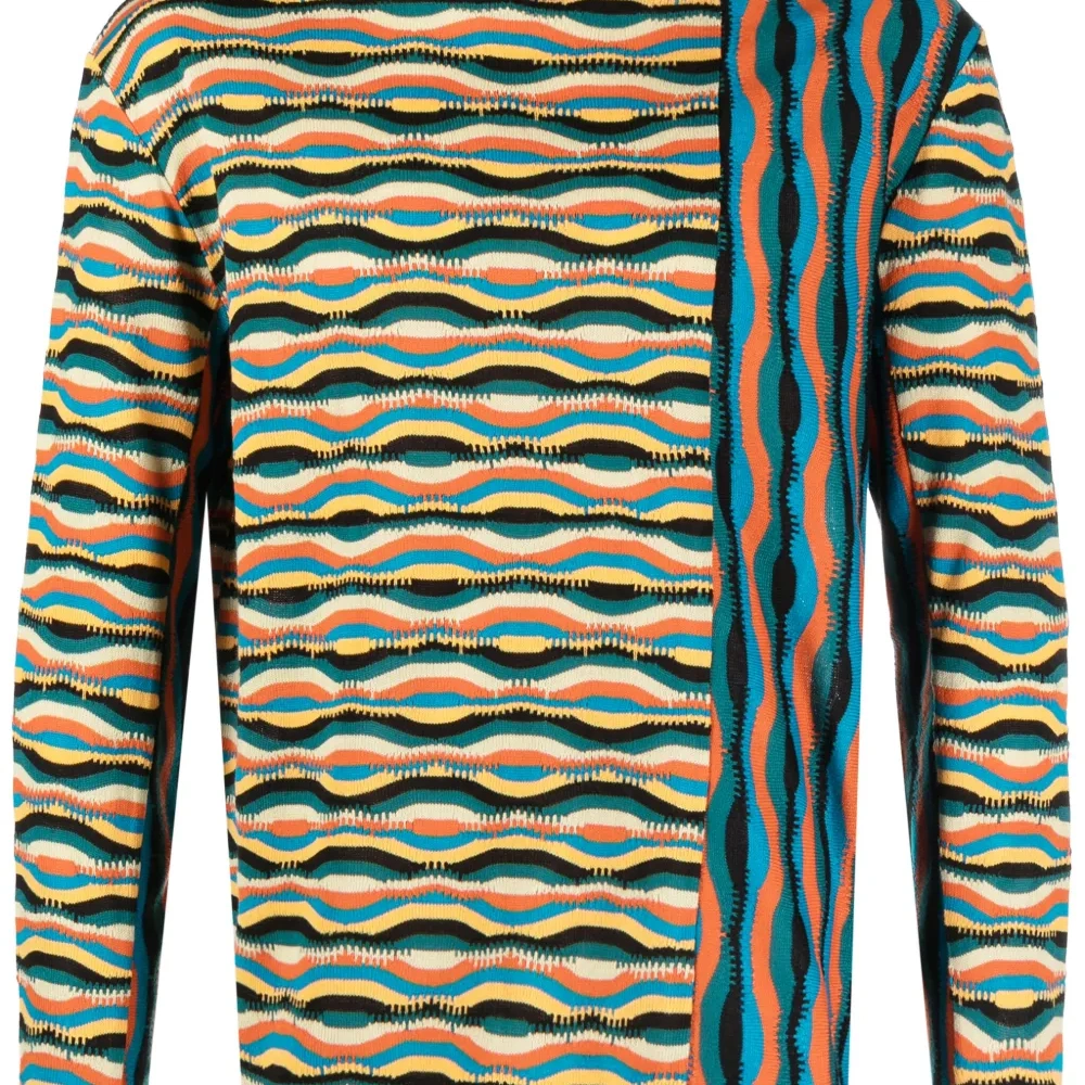 Джемпер с узором зигзаг