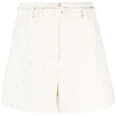 Шорты строгого кроя с поясом