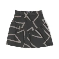 Юбка из органического хлопка с графичным принтом