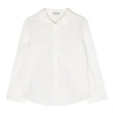 Рубашка с фестонами на воротнике