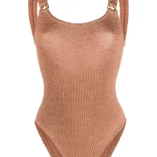 Купальник Domino с U-образным вырезом и жатым эффектом