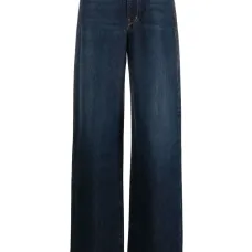 Широкие джинсы с завышенной талией