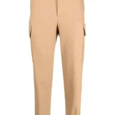 Шерстяные зауженные брюки карго