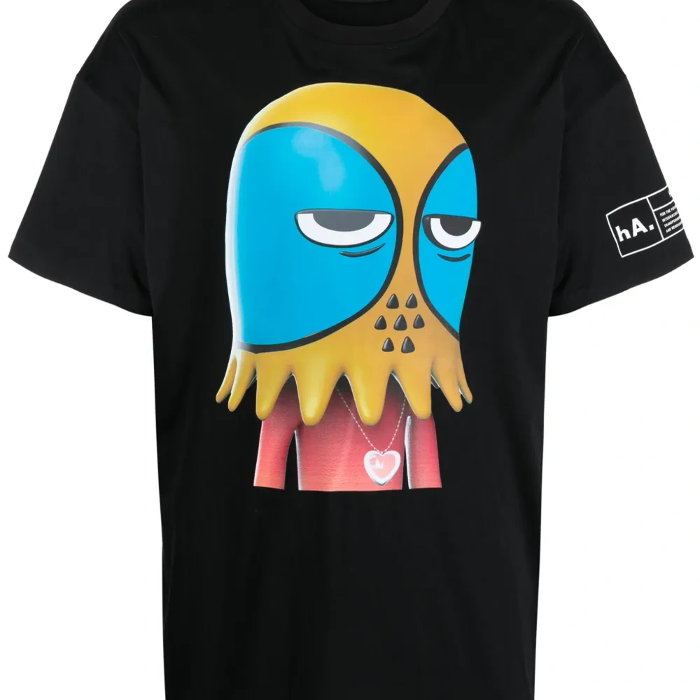 Unamused Hac Man graphic-print T-shirt