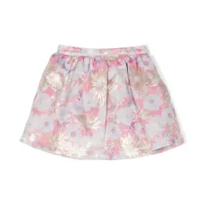 Юбка со складками и цветочным принтом Юбка со складками и цветочным принтом