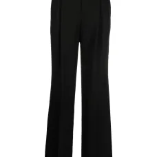 Брюки с завышенной талией и складками Брюки с завышенной талией и складками