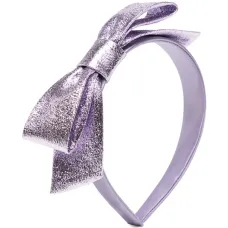 Ободок с бантом и эффектом металлик