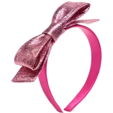 Ободок с бантом и эффектом металлик