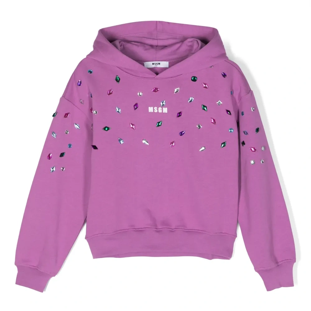 Худи с кристаллами и логотипом