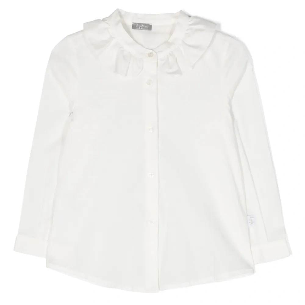 Рубашка с присборенным воротником