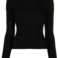 Топ в рубчик с открытой спиной Топ в рубчик с открытой спиной