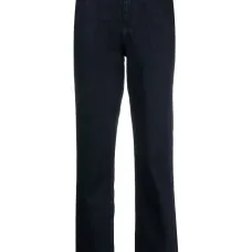 Джинсы прямого кроя с завышенной талией