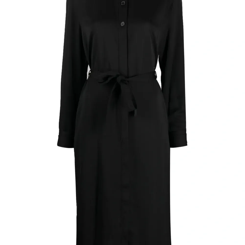 Платье-рубашка из переработанного полиэстера с поясом