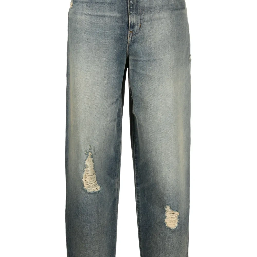 Зауженные джинсы средней посадки