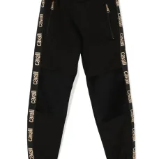 Спортивные брюки с логотипами на лампасах