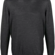 Шерстяной джемпер с круглым вырезом