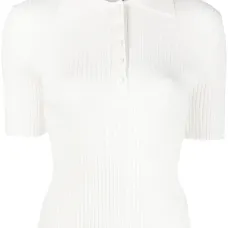 Рубашка в рубчик с короткими рукавами