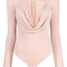 Боди с вырезом и драпировкой Боди с вырезом и драпировкой