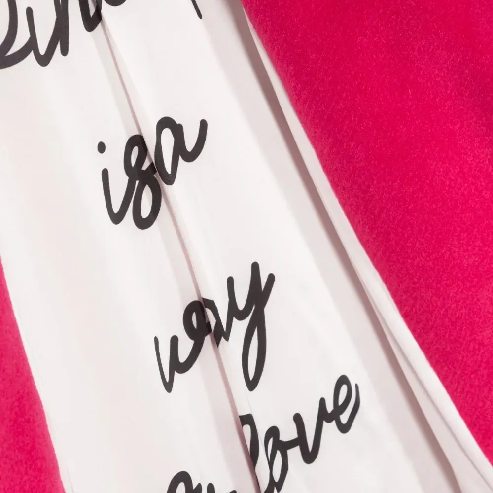 Двубортное пальто с графичным принтом