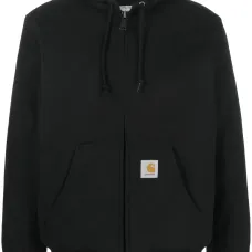 Куртка с капюшоном и нашивкой-логотипом