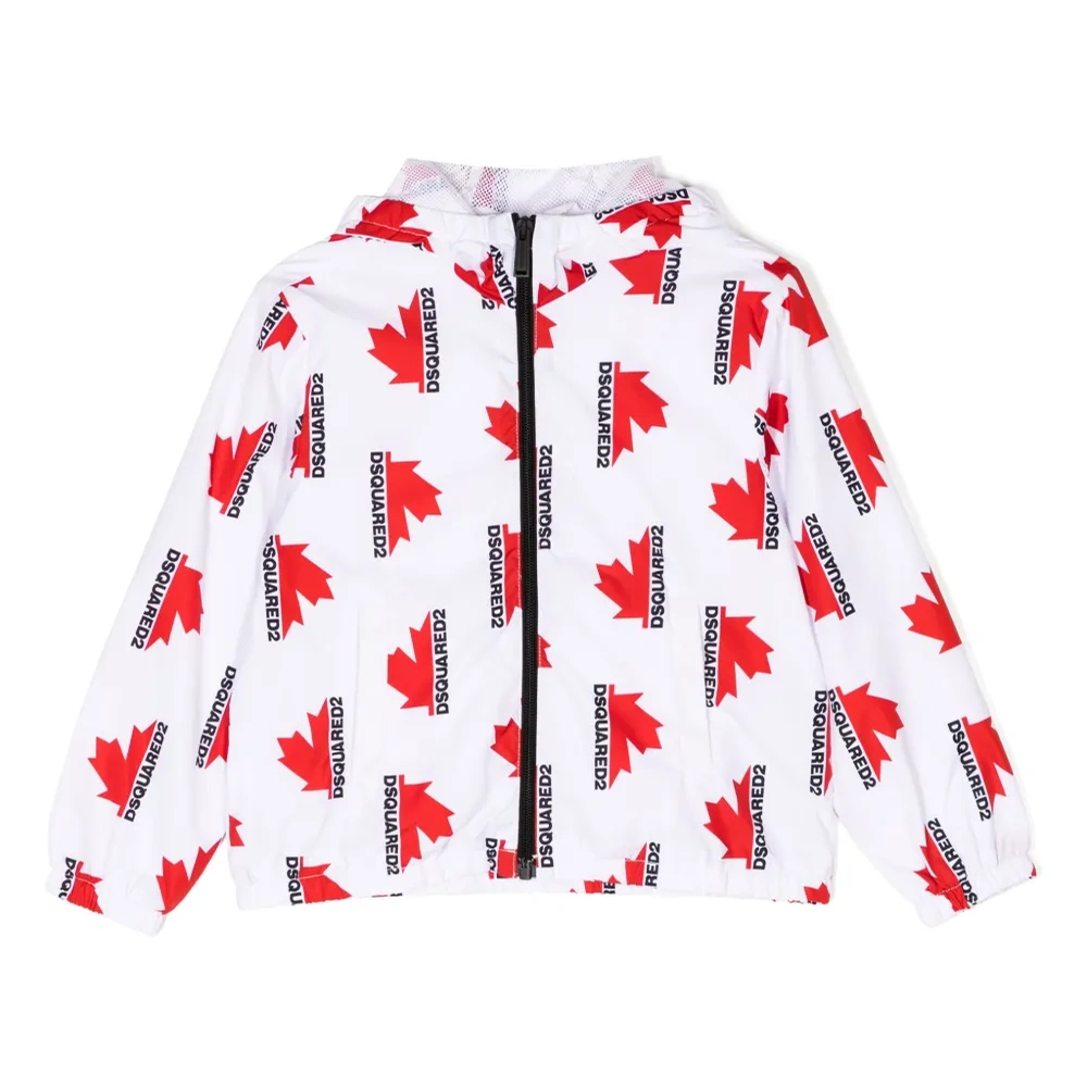 Куртка с капюшоном и логотипом