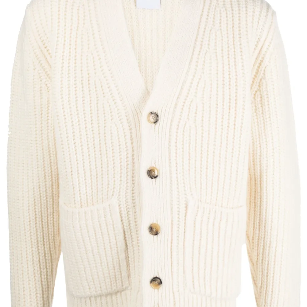 Кардиган в рубчик с V-образным вырезом Кардиган в рубчик с V-образным вырезом