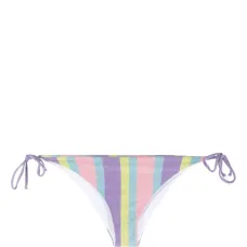 Полосатые плавки бикини с завязками