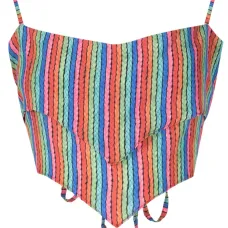 Укороченный топ с графичным принтом