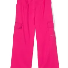 Брюки карго с вышитым логотипом