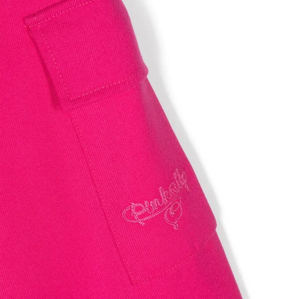 Брюки карго с вышитым логотипом