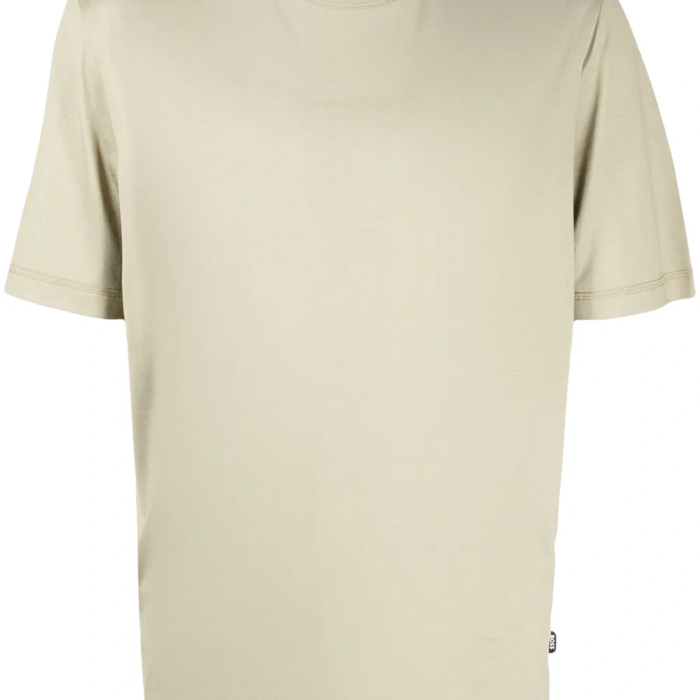 Logo-tag cotton-lyocell blend T-shirt