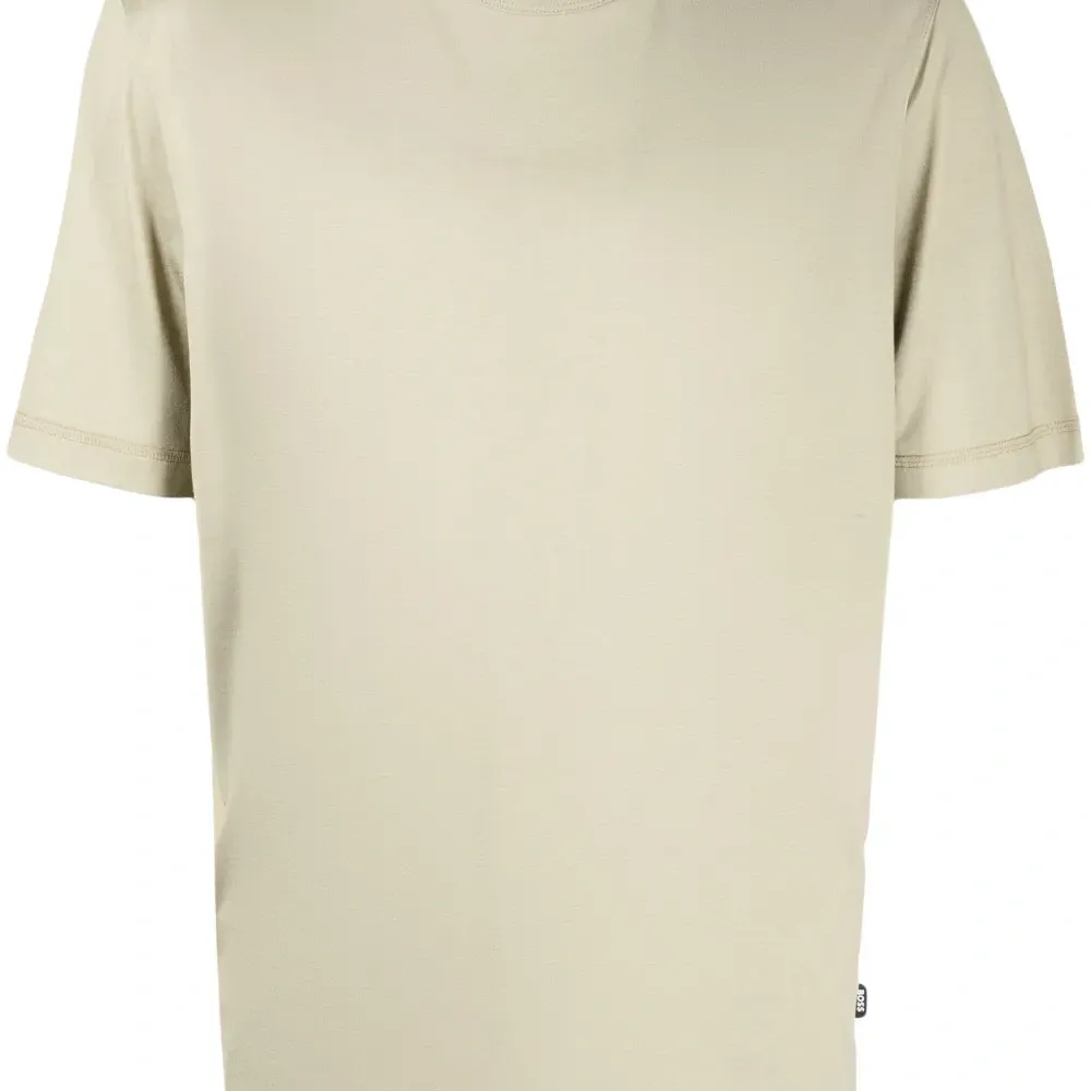 Logo-tag cotton-lyocell blend T-shirt