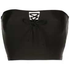 Укороченный топ со шнуровкой