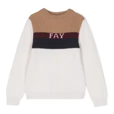 Джемпер вязки интарсия с логотипом Джемпер вязки интарсия с логотипом