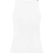 Платье в рубчик с нашивкой-логотипом