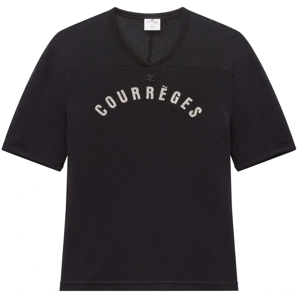 Сетчатая футболка с логотипом Сетчатая футболка с логотипом