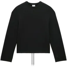 Флисовый джемпер с эластичным поясом